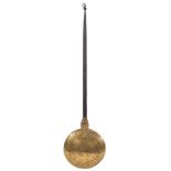 A mid 17th Century brass warming pan:,