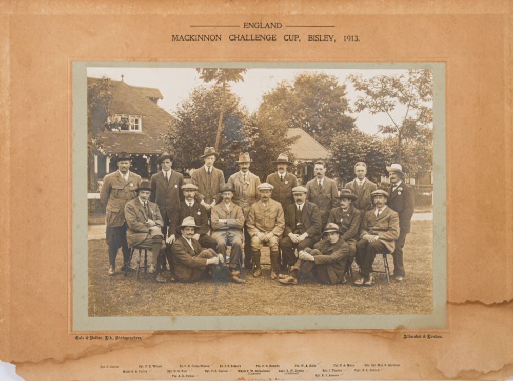 An early 20th century photograph of 'England Mackinnon Challenge Cup,