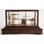 A mahogany cased combination barograph and thermograph by Short & Mason, London No A8366:,