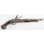 A 19th century flintlock pistol:,
