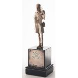 An Elizabeth II silver presentation trophy of a Commonwealth soldier, maker Carrington & Co, London,