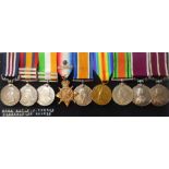 An impressive World War One Military Medal group of nine medals to 6268 Sjt. H. J. Thomas 2/G.