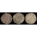 Three Henry VIII groats:.