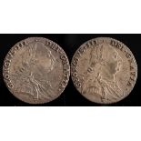 Two 1787 shillings:.