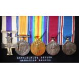 A World War One Military Cross group of five medals: to Capt. E. N. De Geijer . G. Gds.