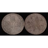Two William & Mary halfcrowns, 1692 & 1697:.