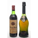 A bottle of 1975 'La Grande Dame' Veuve Clicquot-Ponsardin and a bottle of Ch.