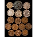 USA - Eleven small cents including 1863,