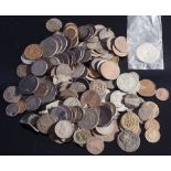 A collection of silver coins including Maundy money.