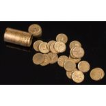 A set of twenty-two medalets in original 'British Victories' cylindrical container:,