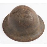 A WWI period British Brodie pattern helmet:.
