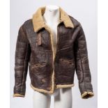 A WWII USAF ground crew DI pattern winter leather jacket:, possibly by S A A D.