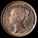 An 1839 sixpence, higher grade.