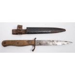 A German WWI period fighting knife by ERN Wald, Rein:,