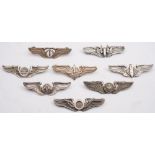 A group of WWII US Army Air Corp silver wings:, .