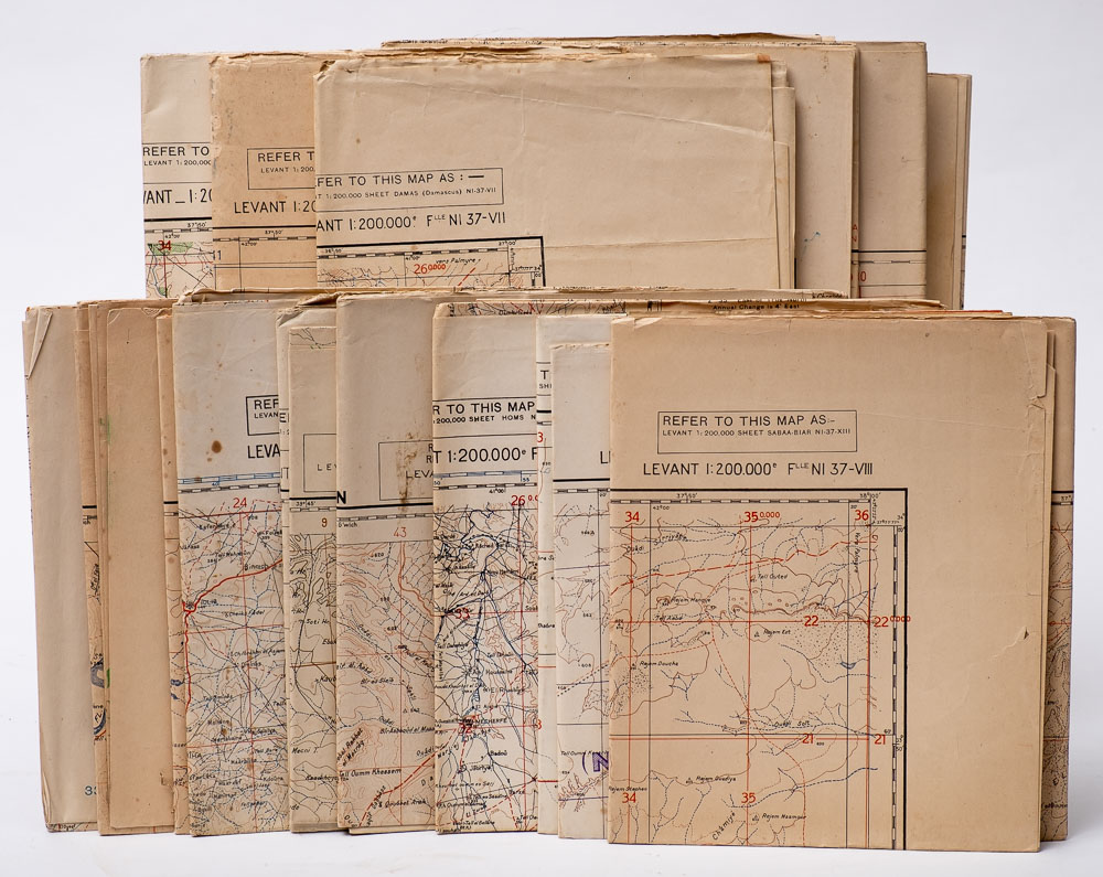 WW1 MAPS: a collection eighteen folding maps.