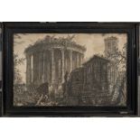 PIRANESI : two large copper engravings of Rome, inc.