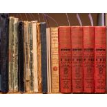 BESLEYS DIRECTORY of EXETER : 9 volumes, cloth, and paper wrappers some with wear and, 4to, 1924,