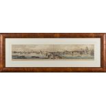 THAMES : A pair of coloured panoramic prints titled Blackfriars Bridge and Waterloo Bridge,