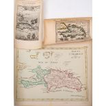 St. DOMINIC : Isle De St. Domingue, hand coloured map, size 275 x 205 mm, Chez Crepy, 1767.