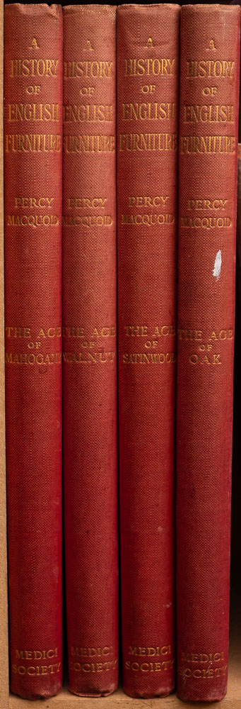 MACQUOID, Percy - A History of English Furniture: 4 vol, illust, org.