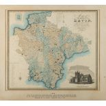 GREENWOOD, C & J - A Map of the County of Devon : hand coloured map, 690 x 610 mm, f & g, 1829.