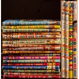 BLYTON, Enid: 18 vols, a run of one to eighteen Noddy books, all in d/ws with varying wear,
