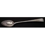 A George III silver Old English pattern serving spoon, maker Mary & Elizabeth Sumner, London,