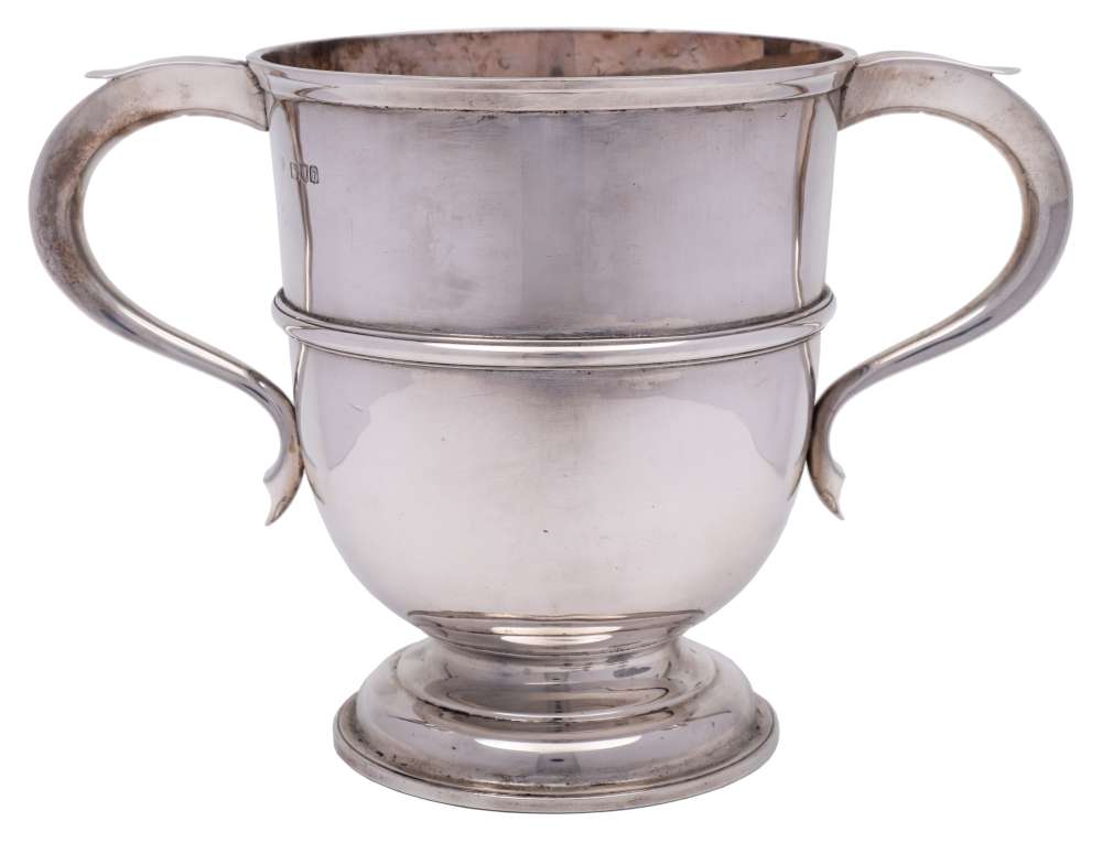 An Edward VII silver twin-handled cup, maker Charles Stuart Harris, London,