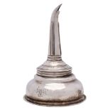 A George III silver wine funnel, maker Peter, Ann & William Bateman, London,