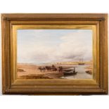 Charles Thomas Burt [1823-1902]- Ferry crossing on the Welsh Coast,