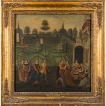 Circle of Anthonie Palamedes [17th Century]- Penshurst Place, Kent, a formal garden scene,