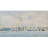 * John Miller [1931-2002]- The Campanile from San Giorgio,:- signed,