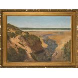 English School, late 19th Century- A coastal landscape,