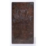A late 18th/early 19th Century printer's copper printing plate for receipts for the Crown and