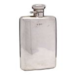 A 20th century silver hip flask, maker Deakin & Francis Ltd, Birmingham,