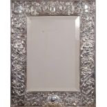 A Victorian silver framed easel mirror, maker John Septimus Beresford, London,
