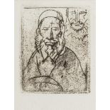 * Frank Brangwyn [1867-1956]- L'Ombre de la Croix, Paris 1931,:- etching, 6 x 4.