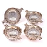 A set of four George V silver quaichs, maker Hamilton and Inches, Edinburgh,