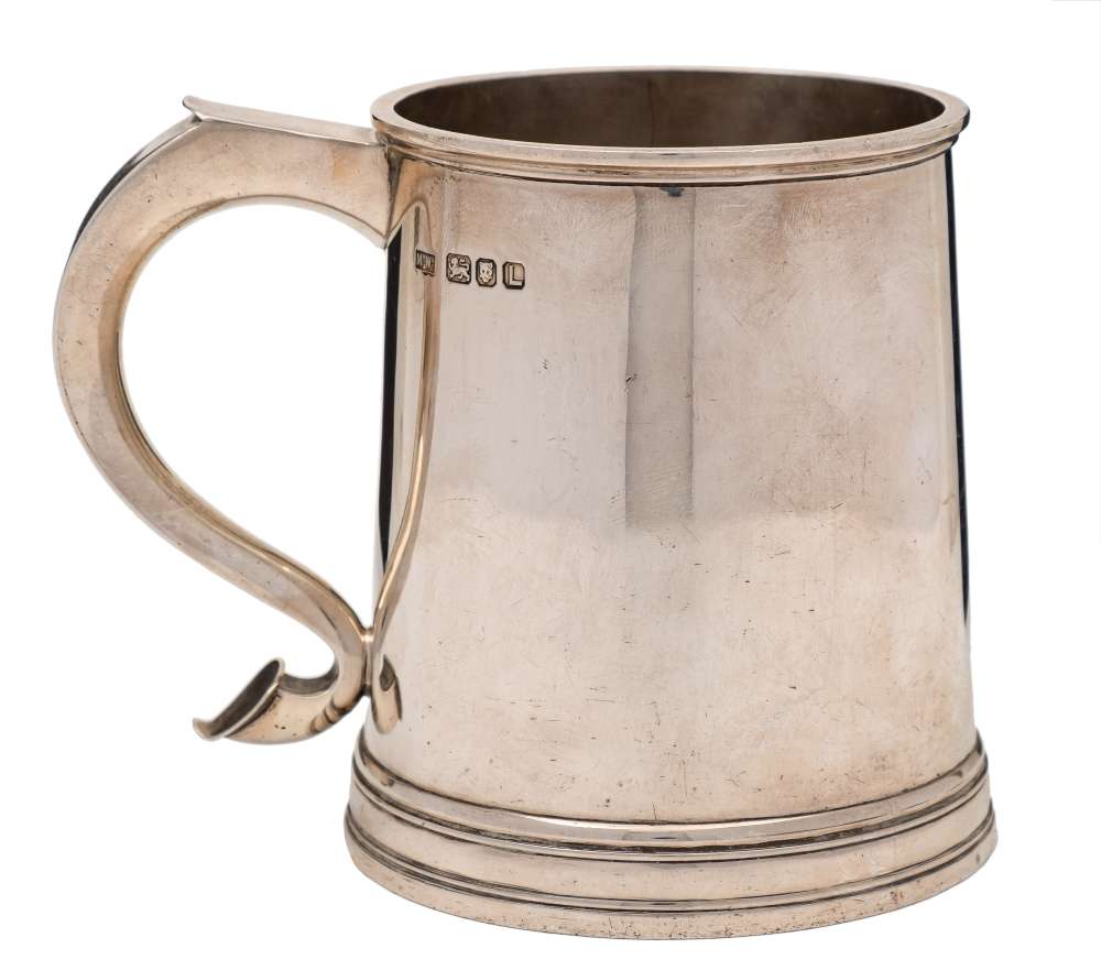 A George VI silver mug, maker Mappin & Webb, London,