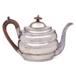 A George III silver teapot, maker Robert Hennell I, David Hennell II & Samuel Hennell, London,