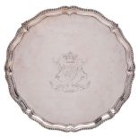A George III silver salver, maker Thomas Hannam & John Crouch or John Carter?, London,