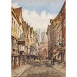 * George Garden Colville [1887-1970]- York,:- signed, watercolour, 32 x 22cm.