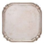 A George VI silver salver, maker William Hutton & Sons Ltd, Sheffield,