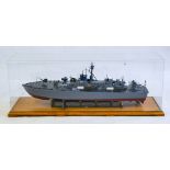 A 'Fine Arts' scale model of the 80ft Elco motor torpedo boat PT-587: radar aerial over bridge and