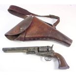 A WWI period brown leather holster for .