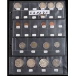 A collection of Canadian coins including silver Dollars 1955/67& 68:
