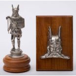 A Rover car mascot and radiator badge in the form of a Viking,