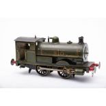 Bassett-Lowke Gauge 1 0-4-0 Tank Loco 'Peckett': green No 810 with clockwork mechanism,