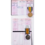 A WWI War Medal to '49745 Pte A N Francis R Scots' and a Victory Medal to '40131 Pte J J Foster R S